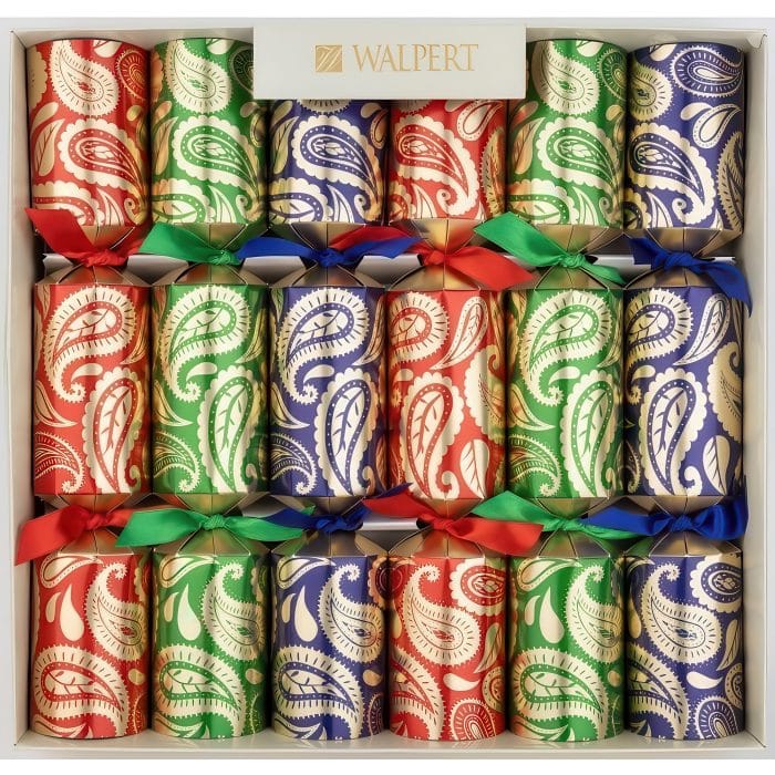 Paisley Foil Christmas Crackers