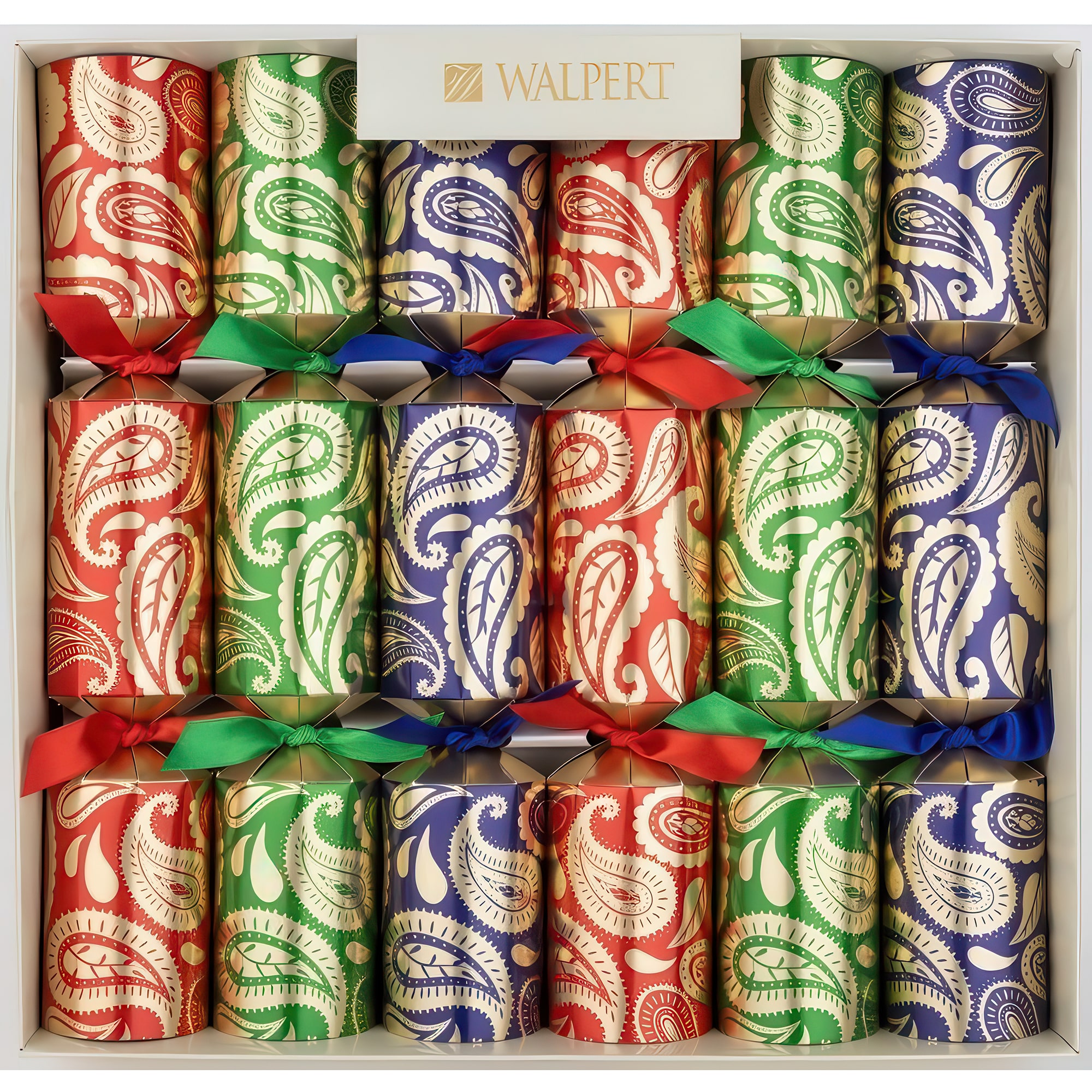 Paisley Foil Christmas Crackers