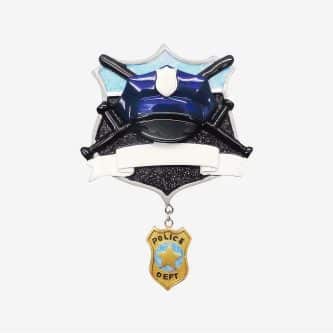 Police Department Ornament Personalize