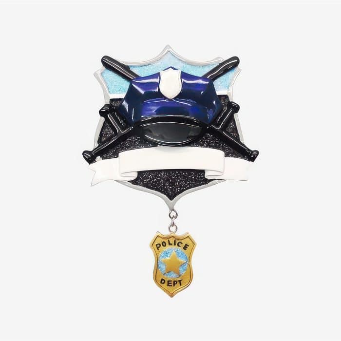 Police Department Ornament Personalize