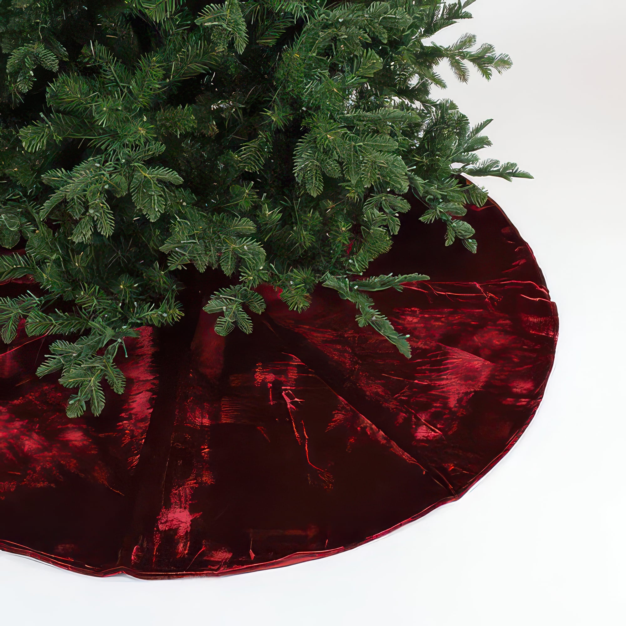 Velvet Tree Skirt 60 or 72 Ruby