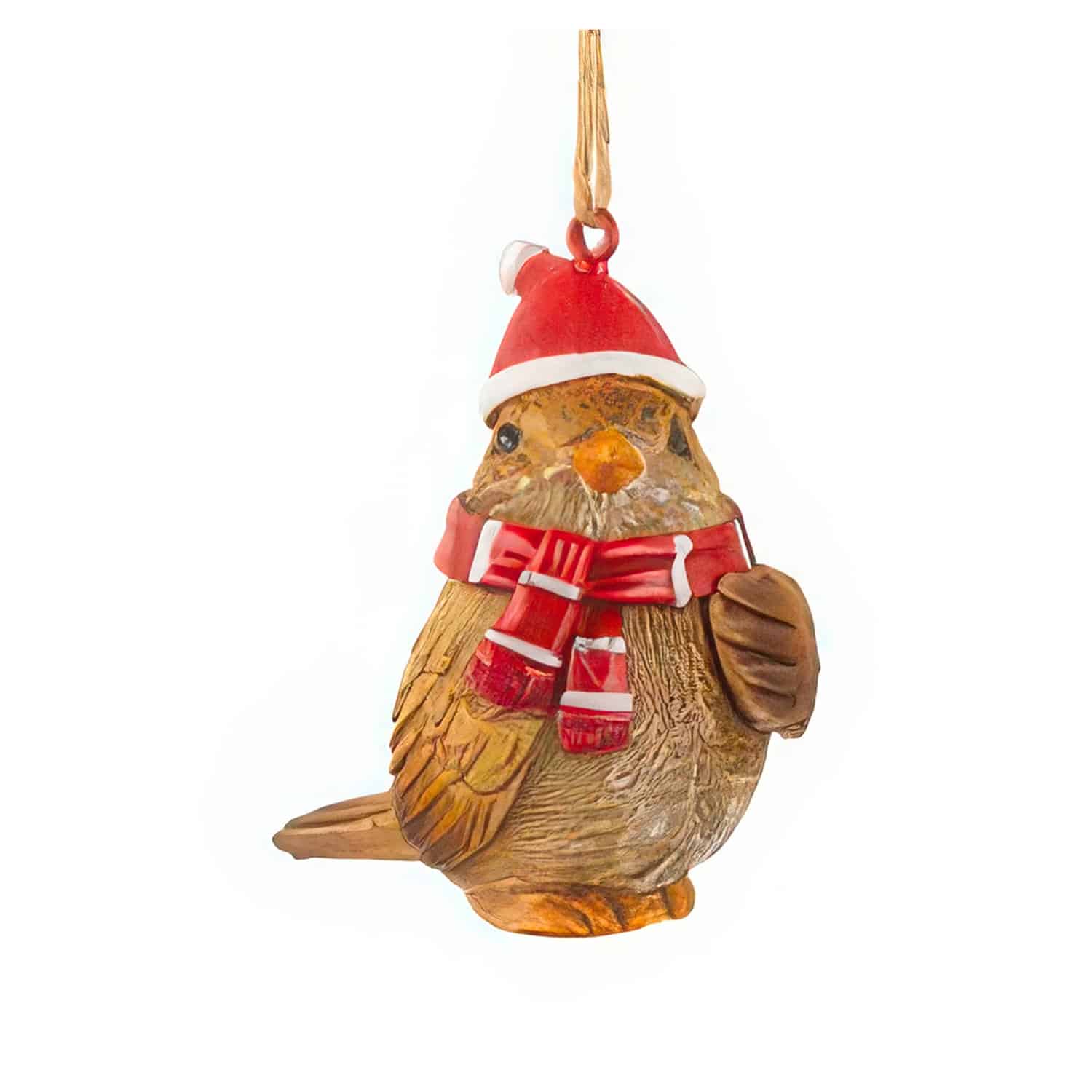 Winter Brown Bird Ornament