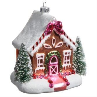 Woods Gingerbread Cottage Ornament