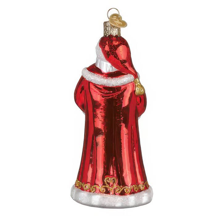 World Peace Santa Ornament by Old World Christmas Back