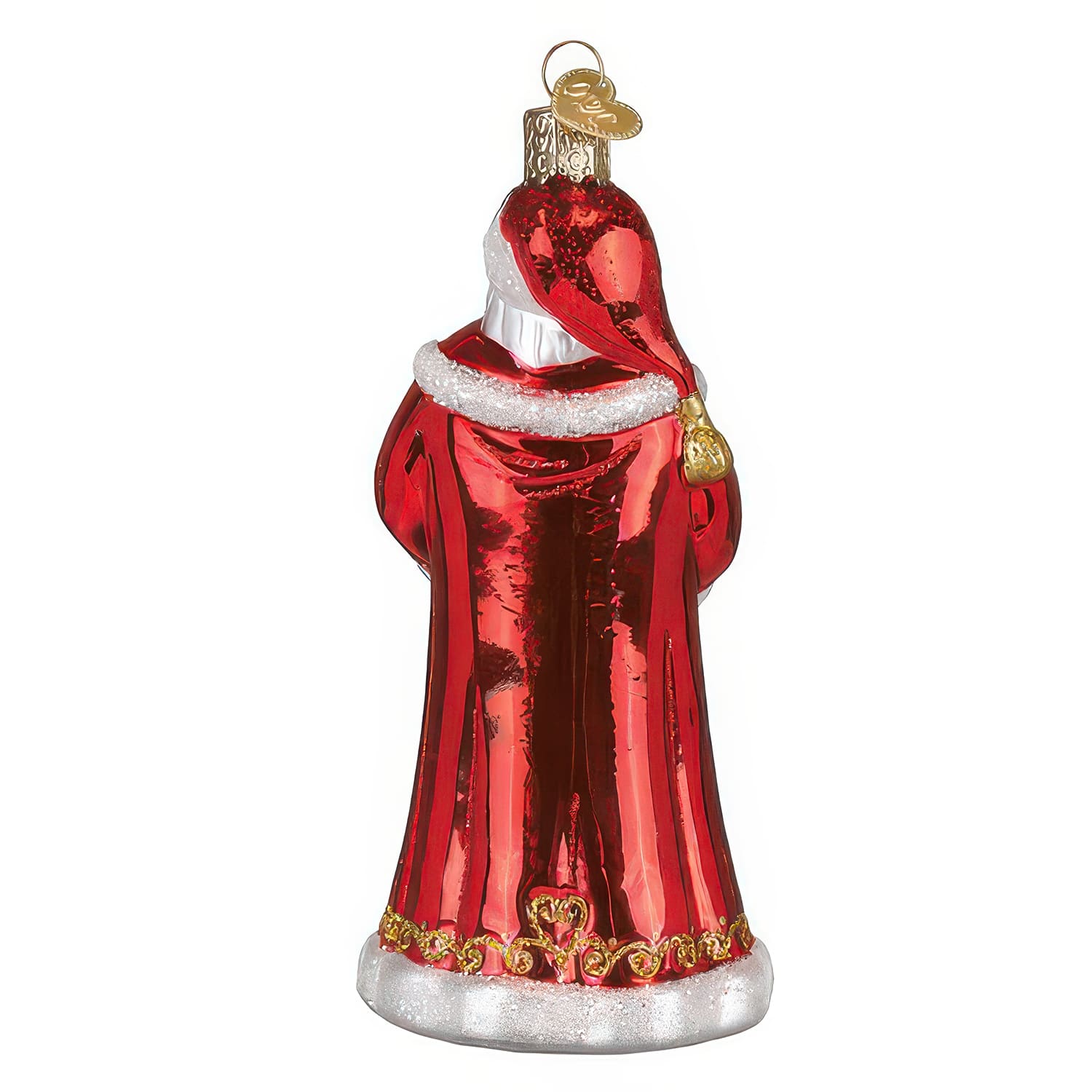 World Peace Santa Ornament by Old World Christmas Back