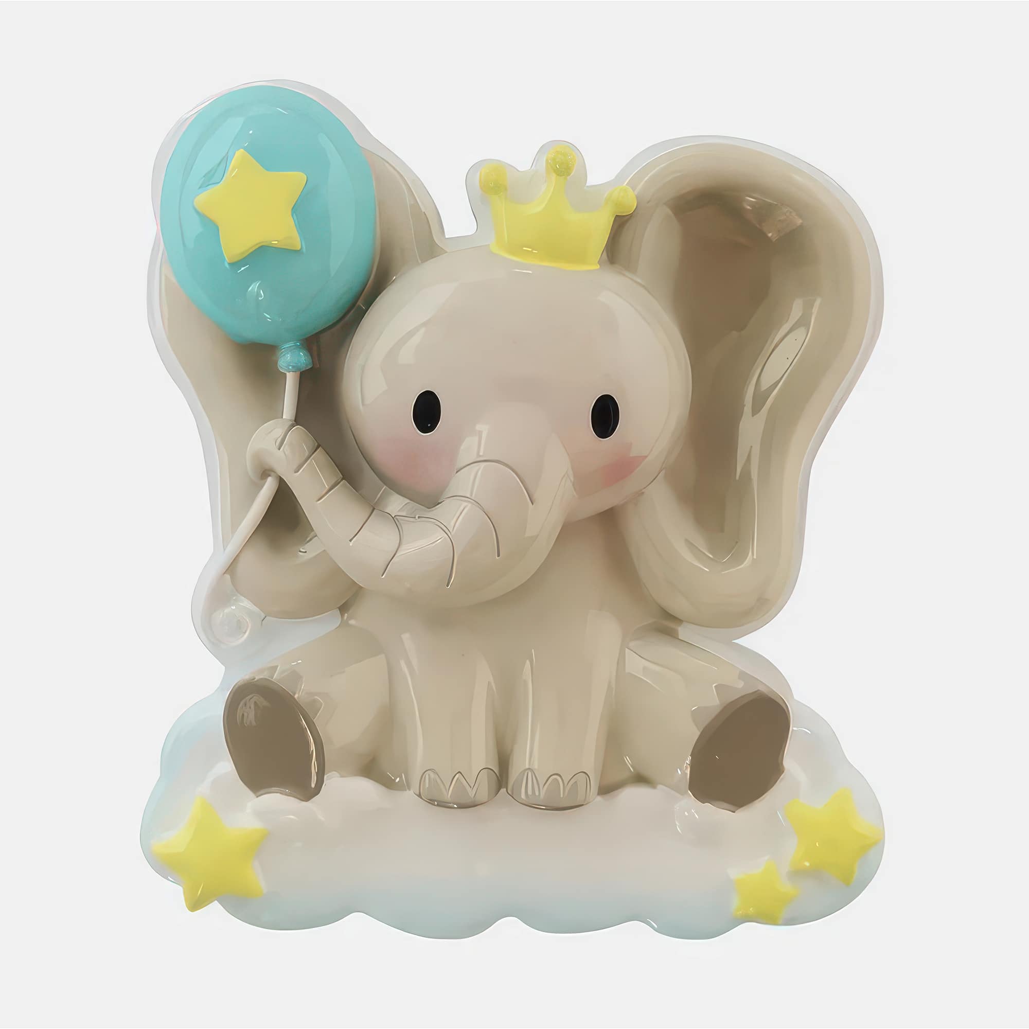 Baby Elephant First Christmas Ornament Personalized Balloon