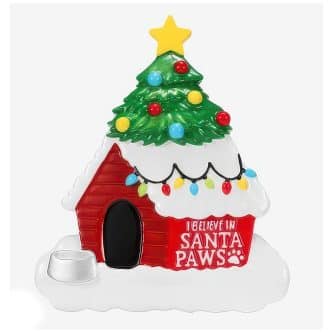 Believe In Santa Paws Ornament Personalize