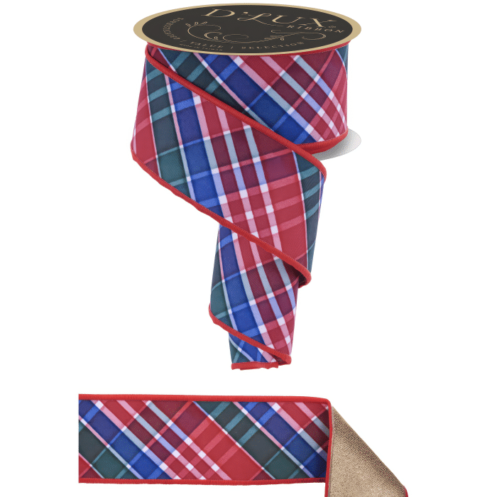 Bold Plaid Fused Ribbon 25