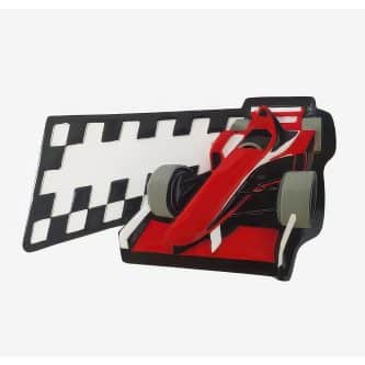 Checkered Flag Race Car