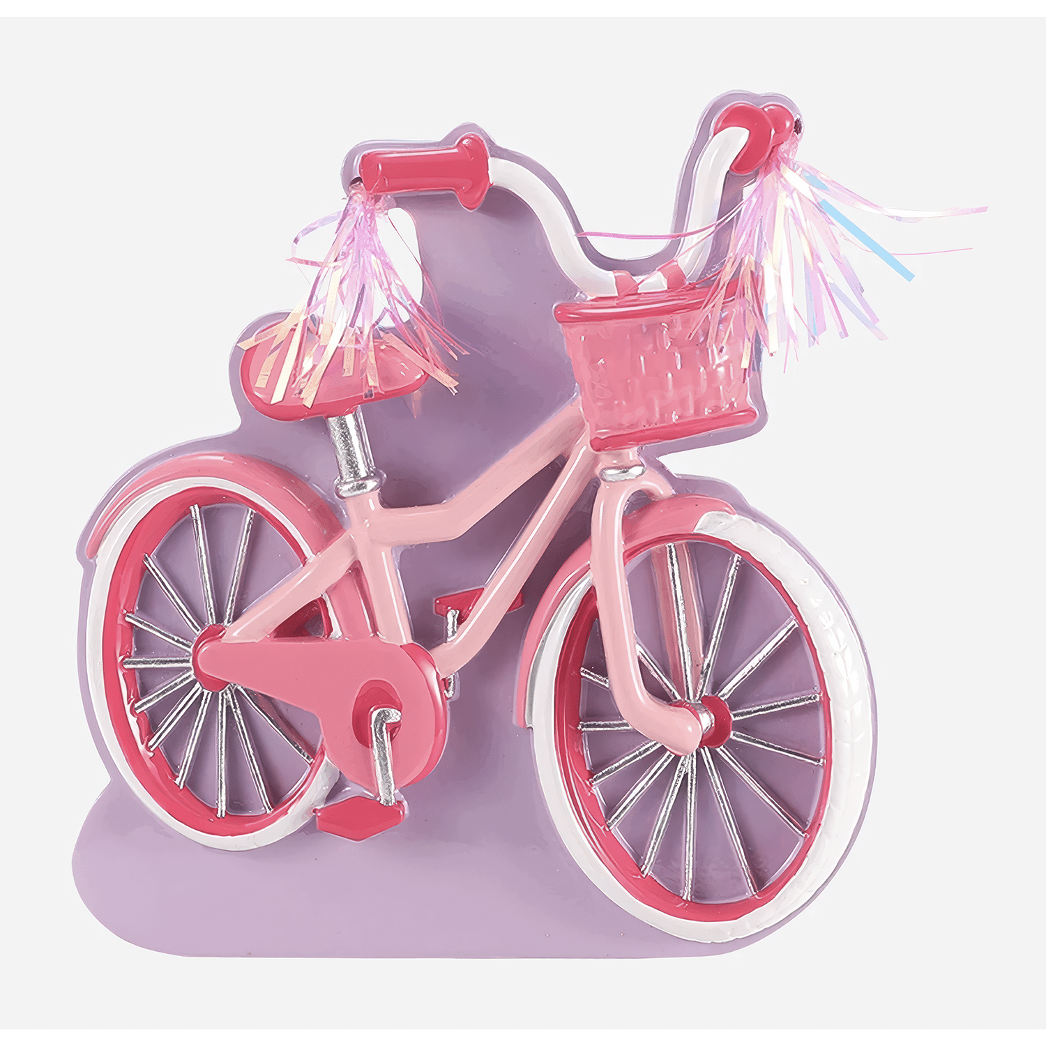 Childs First Bicycle Ornament Pink