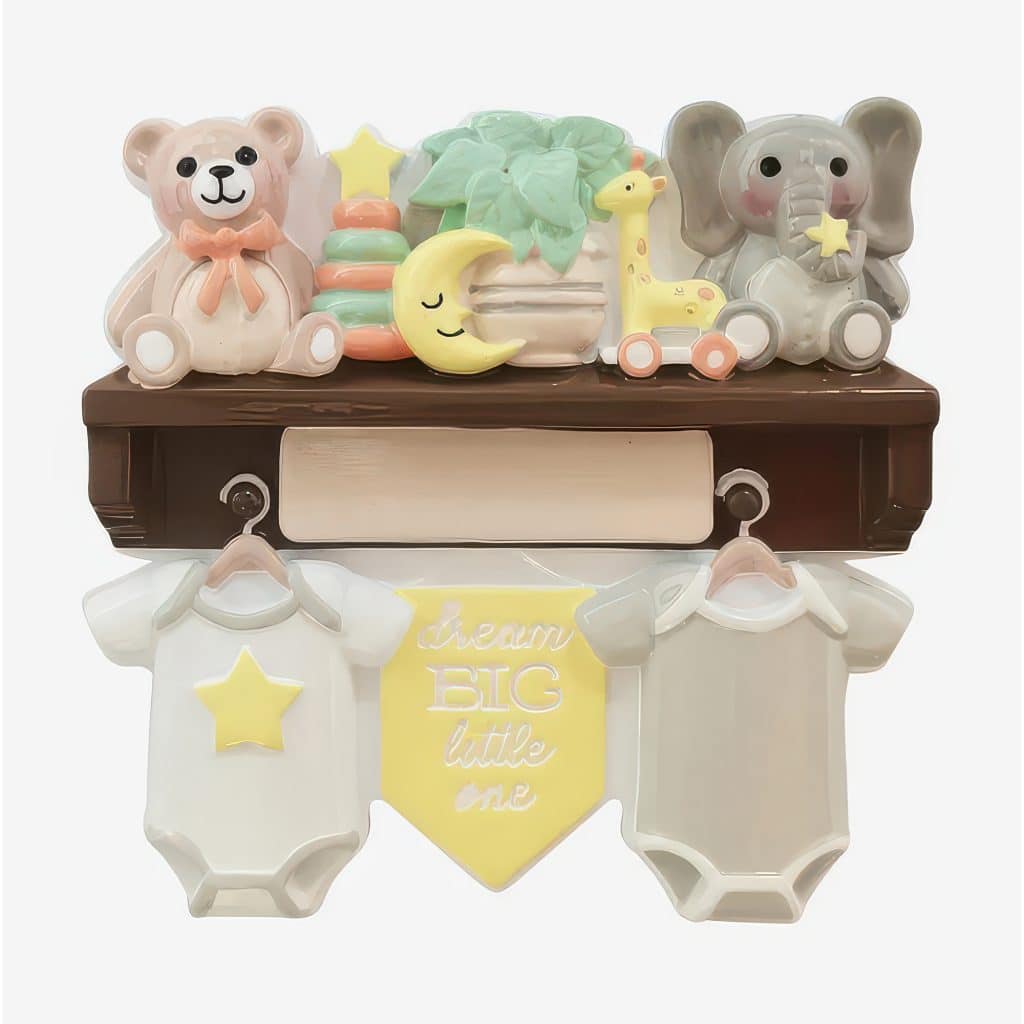 Dream Big Little One Baby Ornament Personalized
