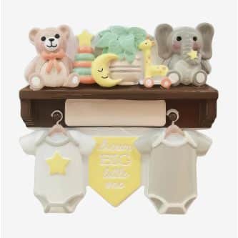 Dream Big Little One Baby Ornament Personalized