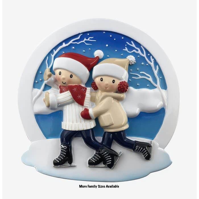 Ice Skating Family Ornament