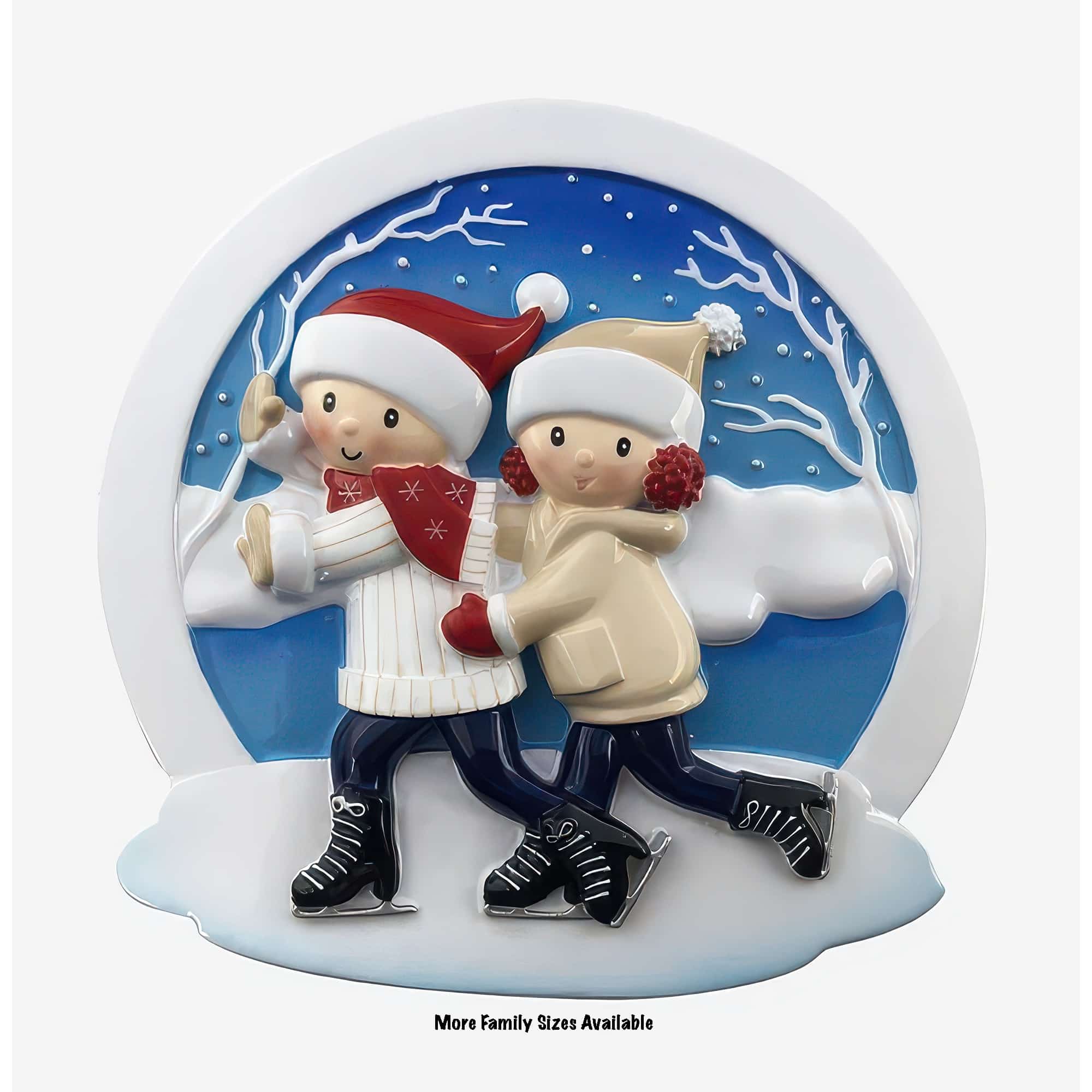 Ice Skating Family Ornament