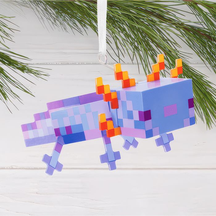Minecraft Blue Axolotl Ornament Glam Shot