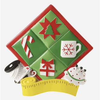 Quilting Square Ornament Personalize