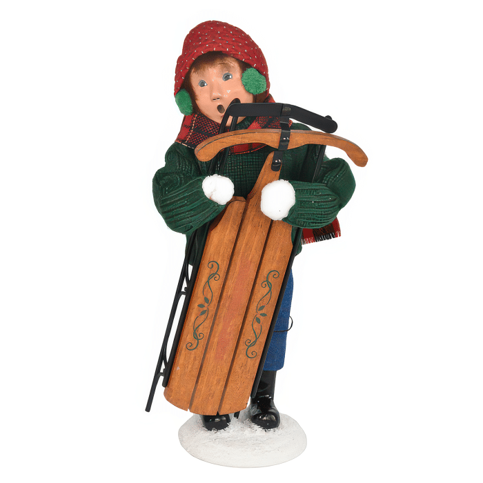 Skiing Sledding Family Byers Choice Ltd Boy