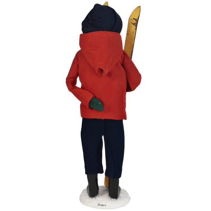 Skiing Sledding Family Byers Choice Ltd Man Back