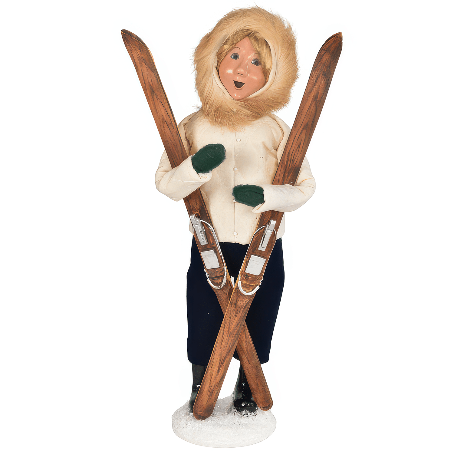 Skiing Sledding Family Byers Choice Ltd Woman