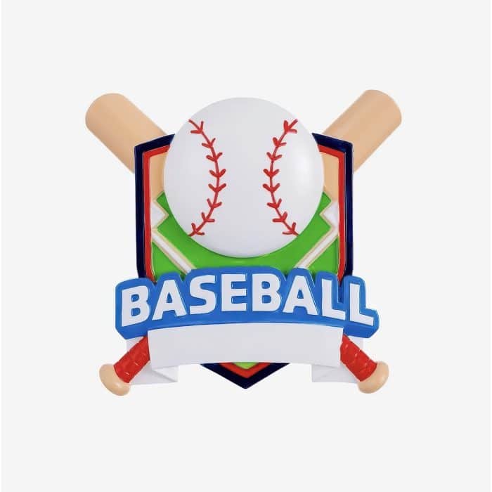 Sports Shields Ornament Personalize Baseball