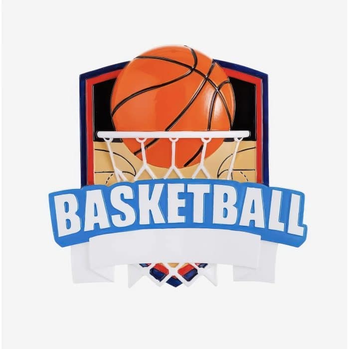 Sports Shields Ornament Personalize Basketball