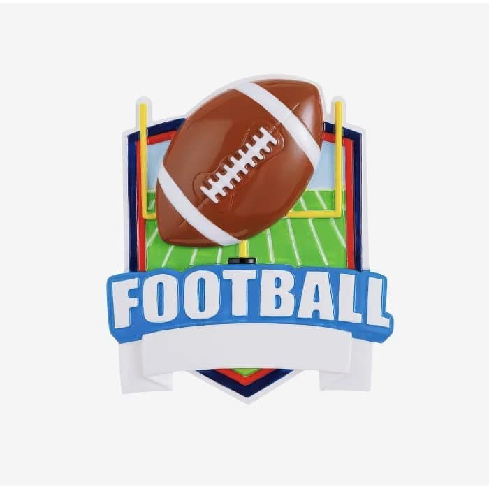 Sports Shields Ornament Personalize Football