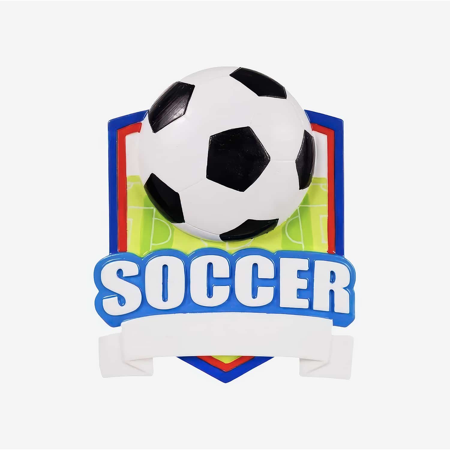 Sports Shields Ornament Personalize Soccer