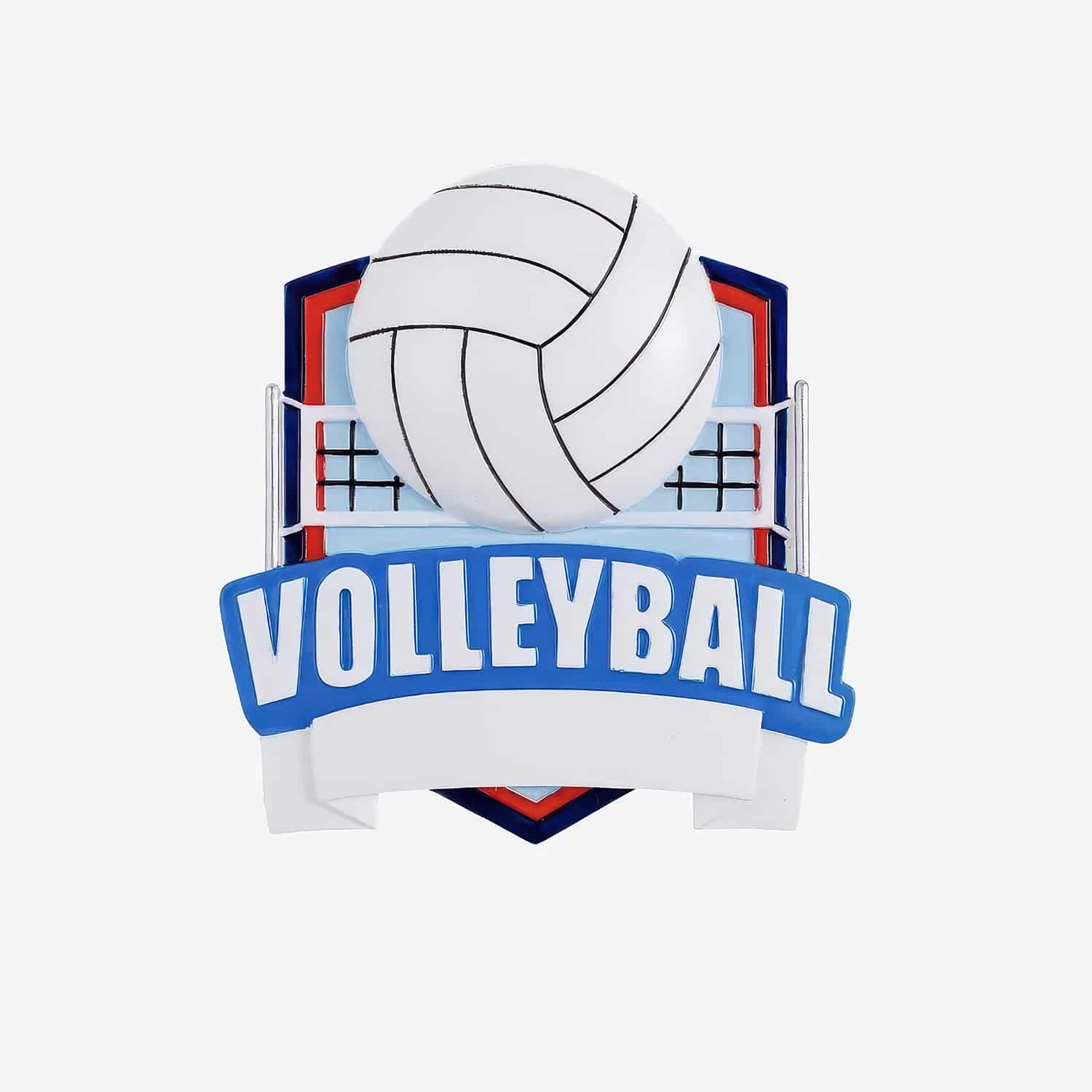 Sports Shields Ornament Personalize Volleyball