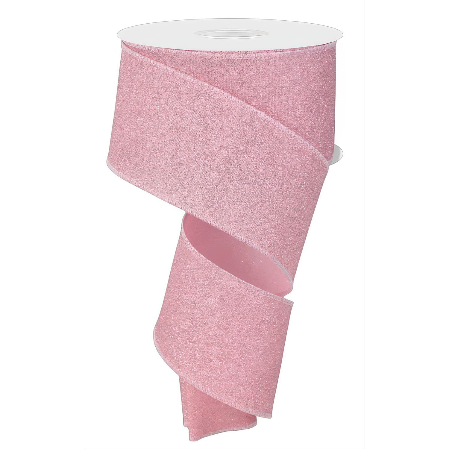 Faux Royal with Fine Glitter Ribbon 25 Light Pink