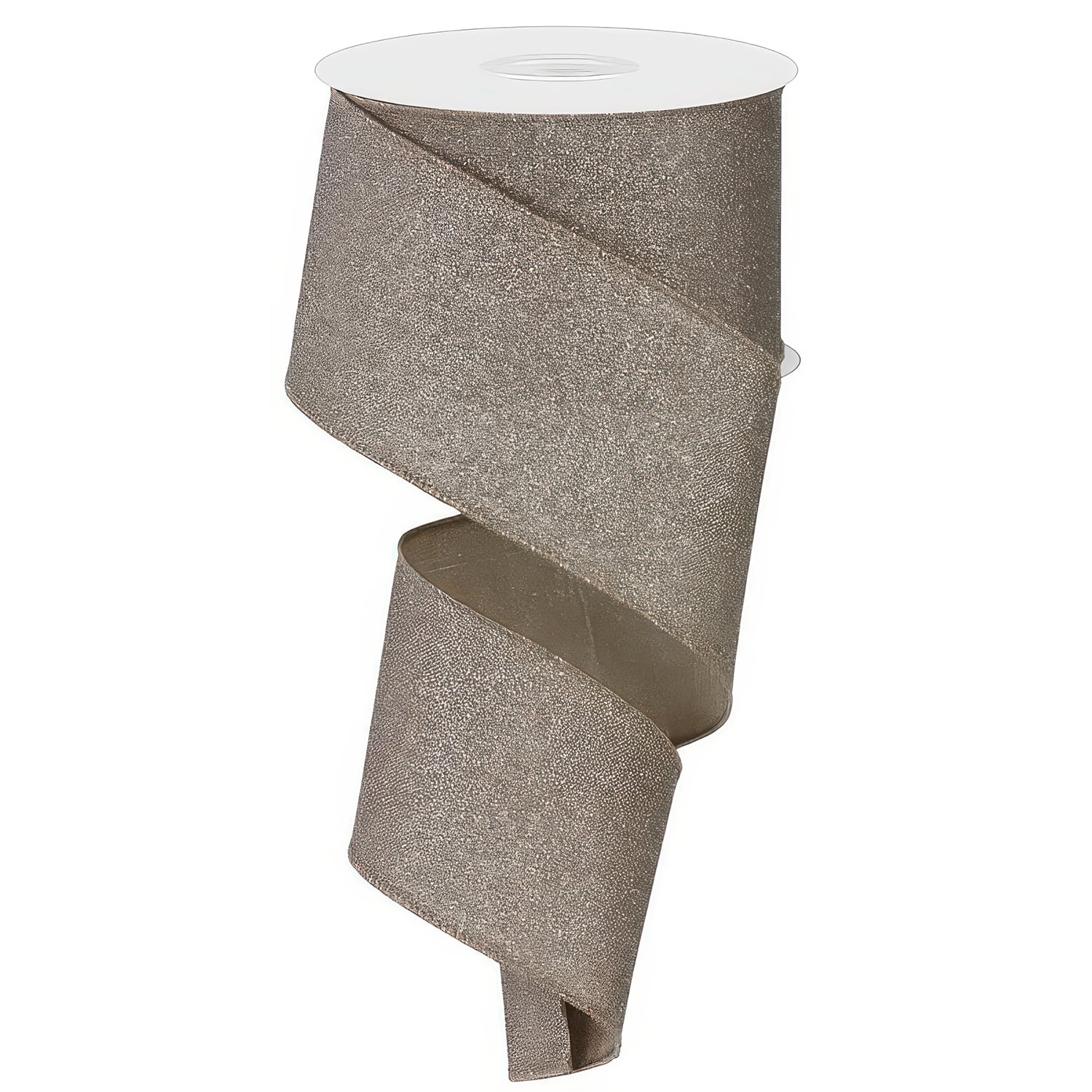 Faux Royal with Fine Glitter Ribbon 25 Taupe