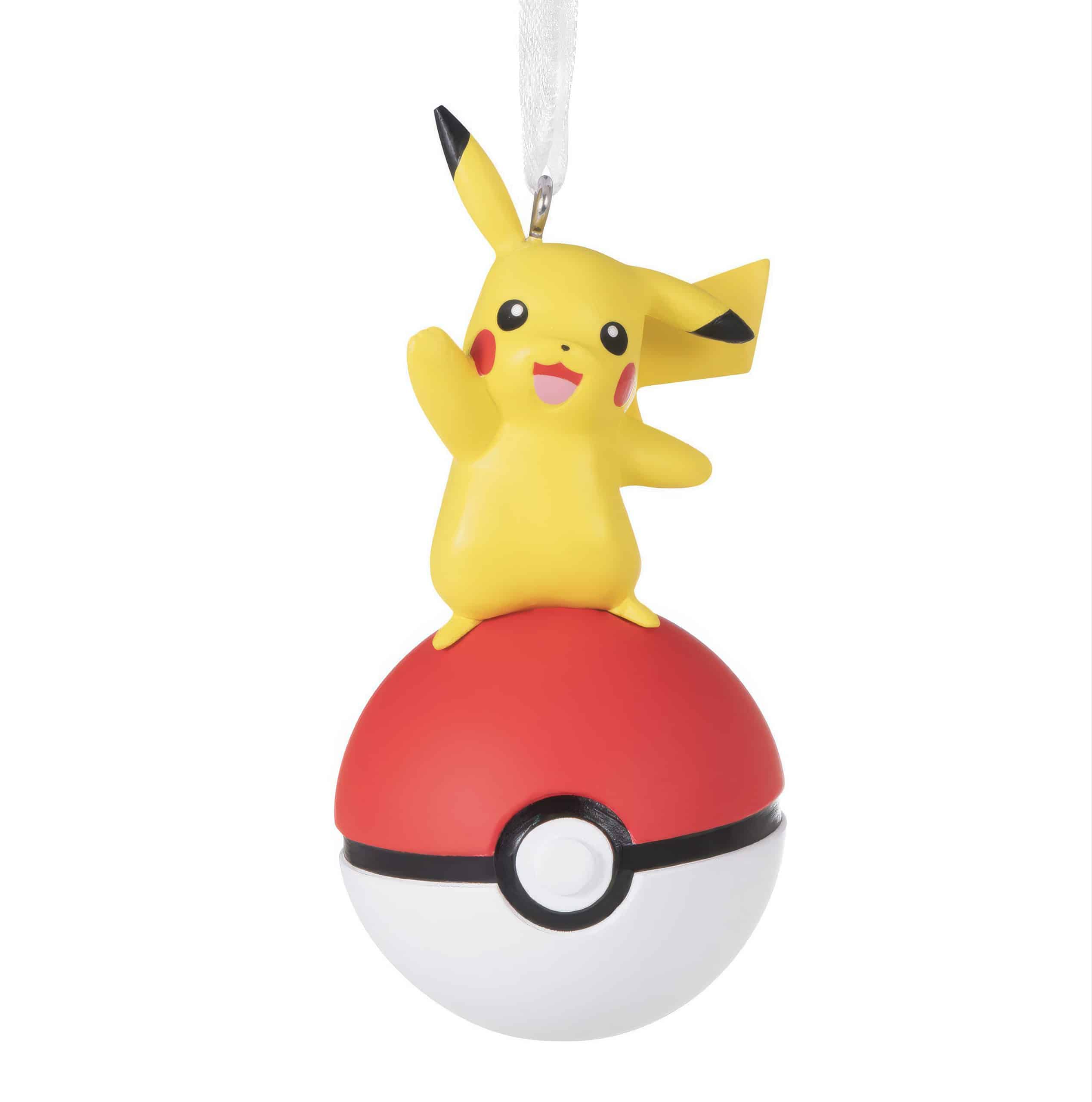 Pokémon Pikachu on Poké Ball Ornament