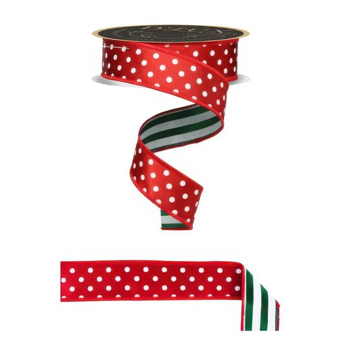 Polka Dot and Stripe Fused Ribbon 15