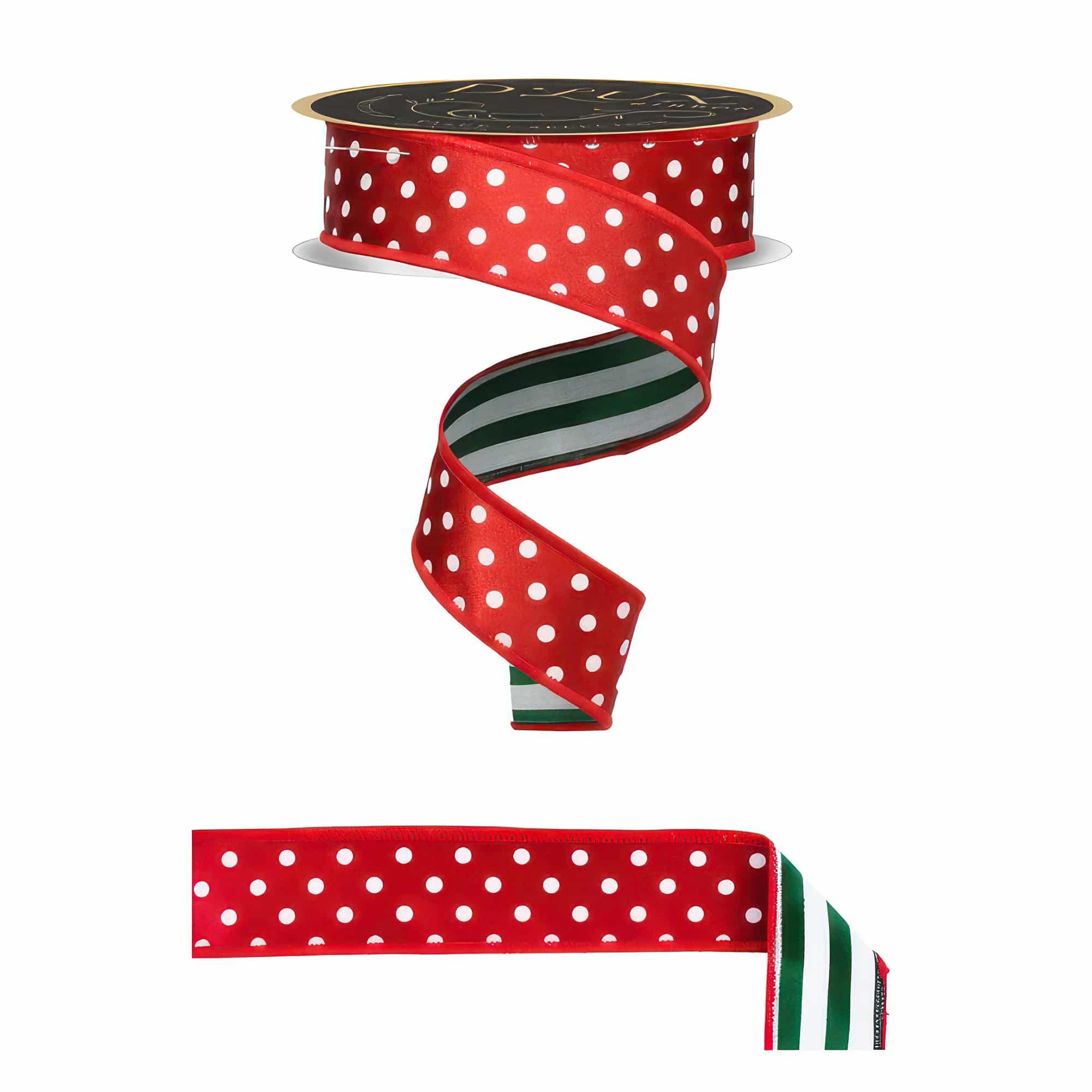 Polka Dot and Stripe Fused Ribbon 15