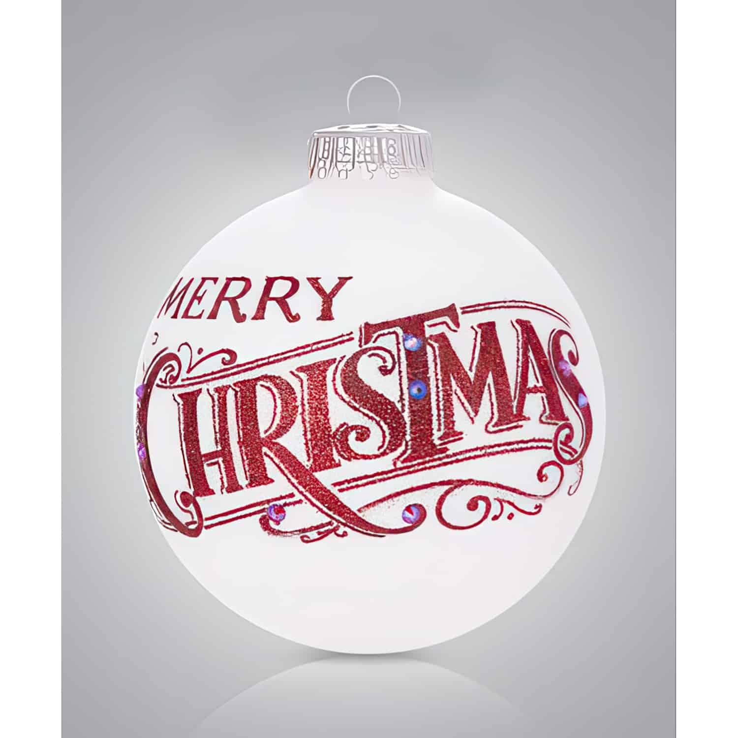 Vintage Font Merry Christmas Ornament Personalized