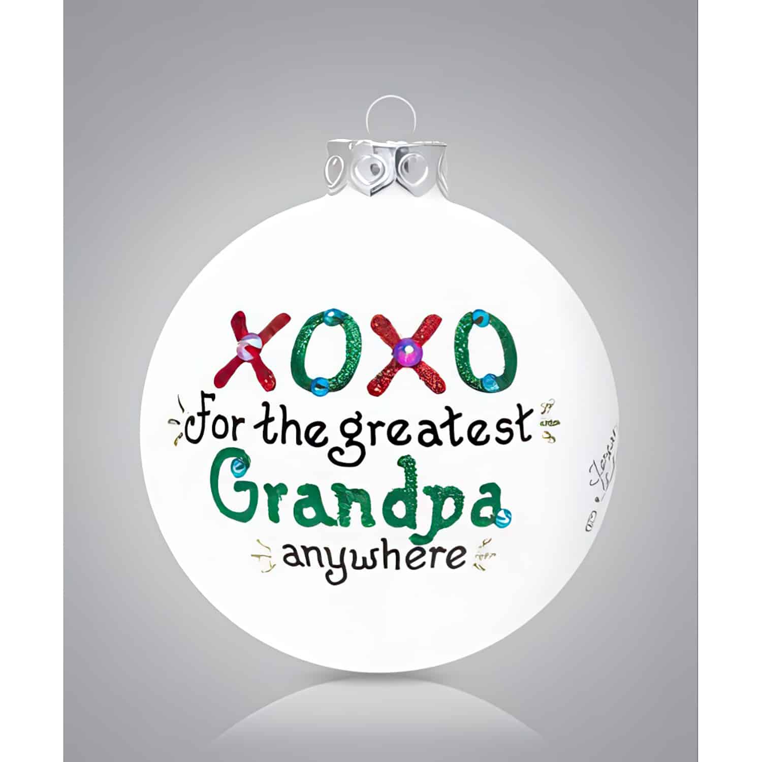 X O X O Greatest Grandpa Ornament Personalized