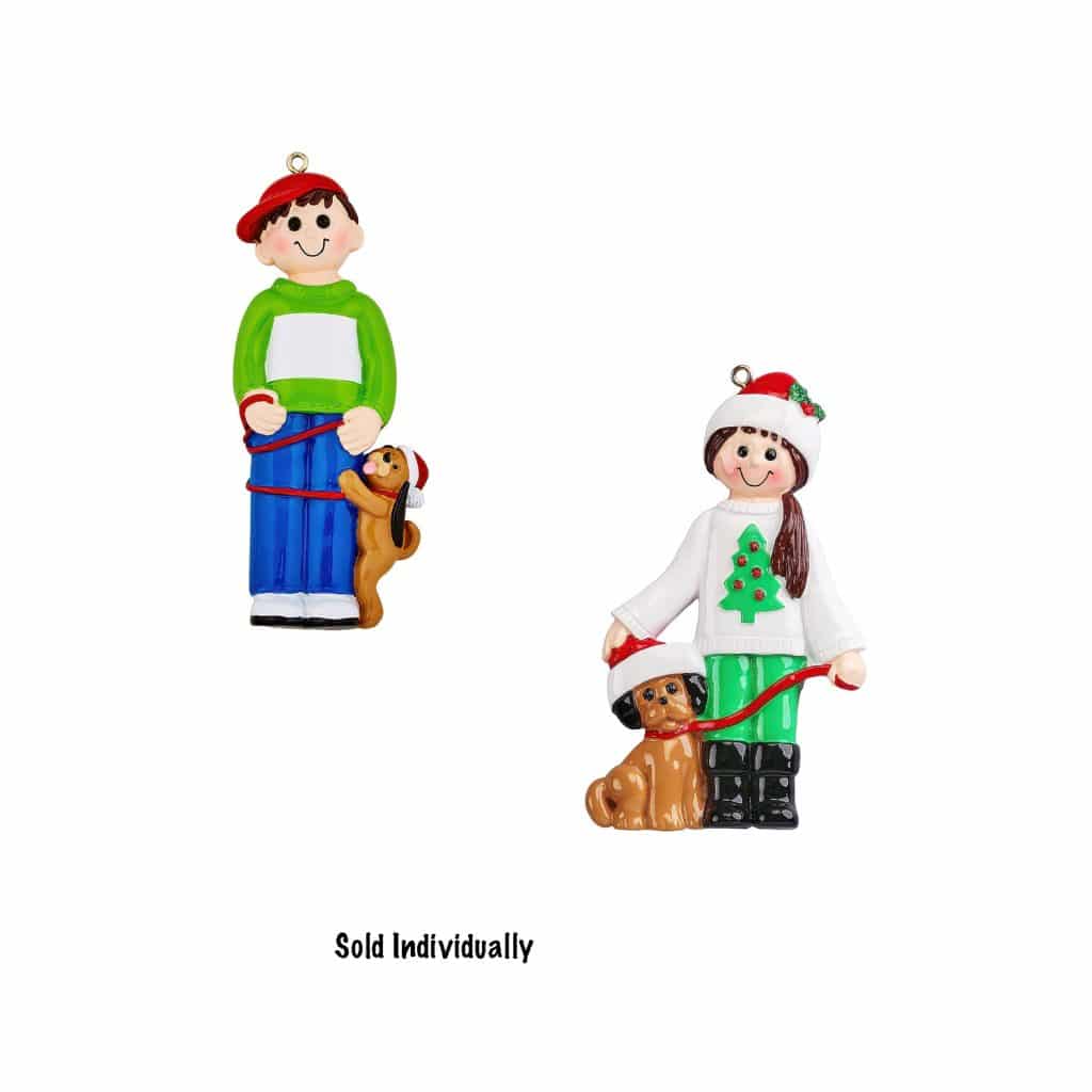 Pals with a Dog Ornament Personalize