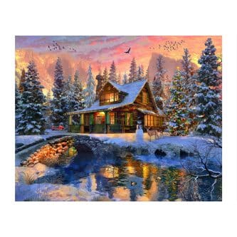 Rocky Mountain Christmas Puzzle 1000 Pieces