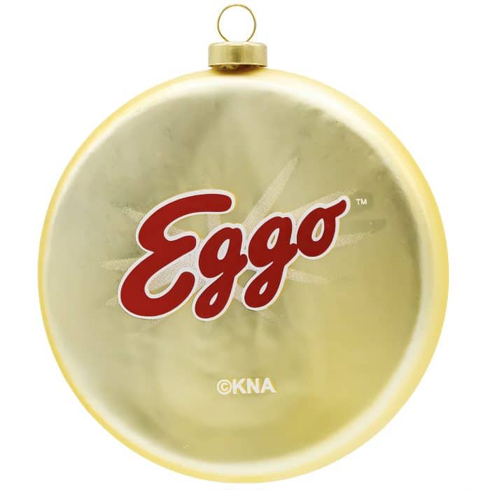 Eggo Waffle Ornament Back