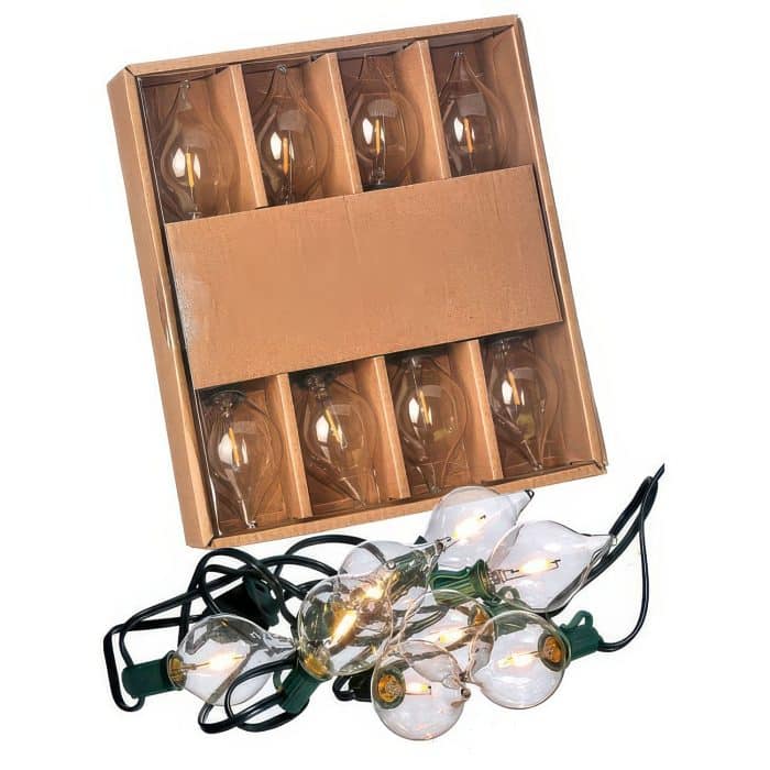 Retro Look Bulb Led Light Set Two Styles Clear