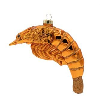 Shrimp Glittered Ornament