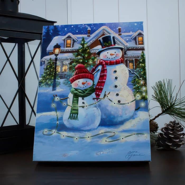 Twinkle Lights Mini Lighted Tabletop Canvas