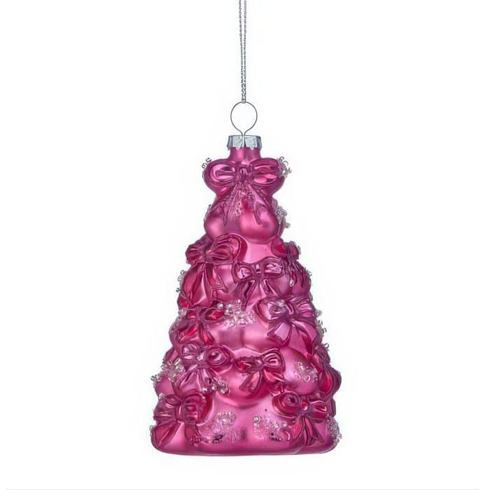 Bows Pink Tree Ornament