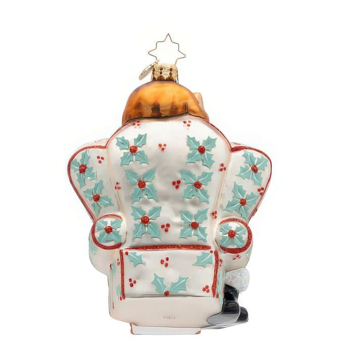 Cat Nap Santa by Radko Back