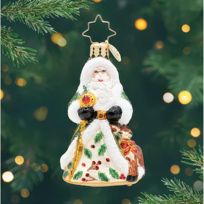 Deerly Beloved Santa Gem by Radko