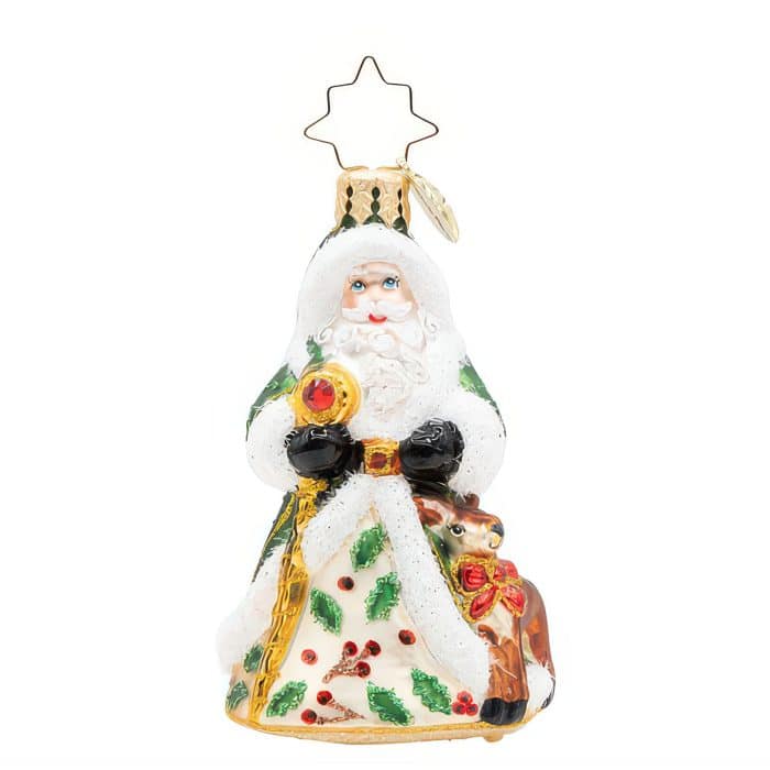 Deerly Beloved Santa Gem by Radko Front