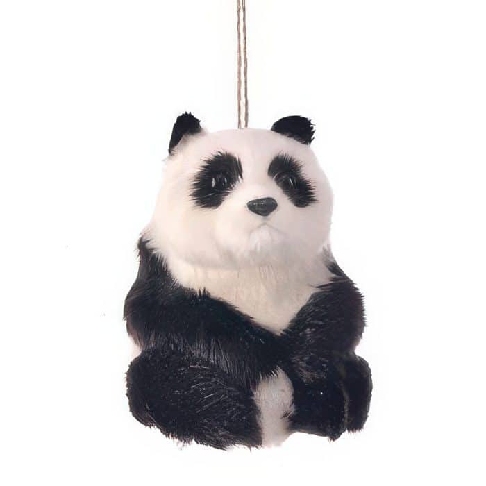 Furry Touch Panda Ornament