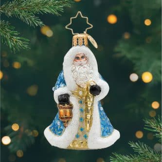 Gilded Grandeur Santa Gem by Radko