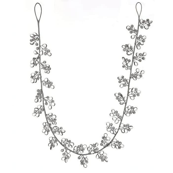 Clear Frosted Bead Garland