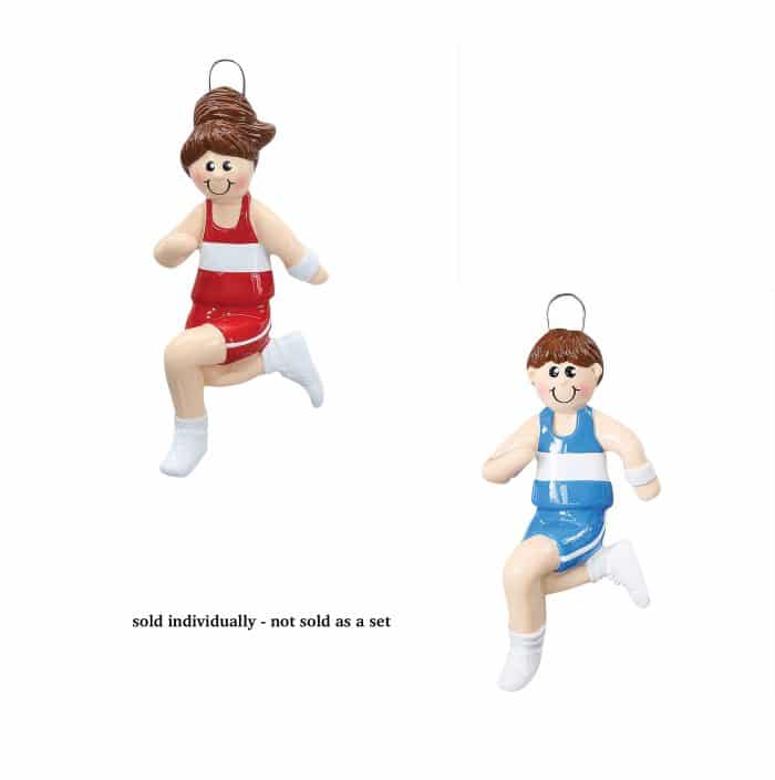 Jogger Runner Boy or Girl Ornament Personalize