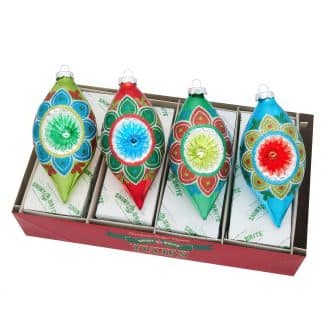 Holiday Splendor Reflector Tulips Radko Shiny Brite